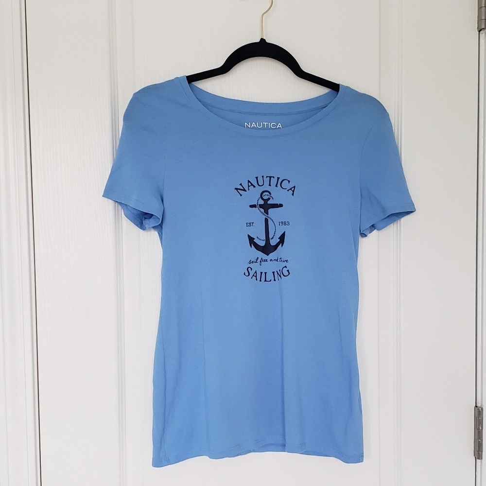 🎈 NAUTICA sailing blue tee shirt